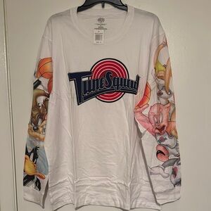 Space Jams Looney Tunes Squad Graphic Long Sleeve Tee